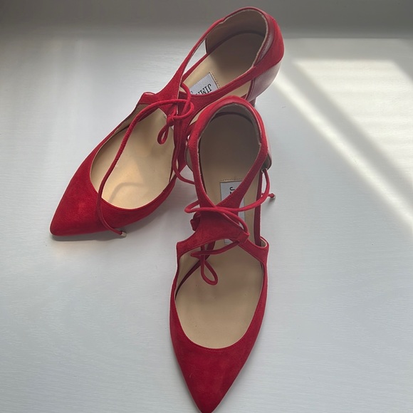 Jimmy Choo “Vanessa” Sun Red Shoes - Picture 1 of 4